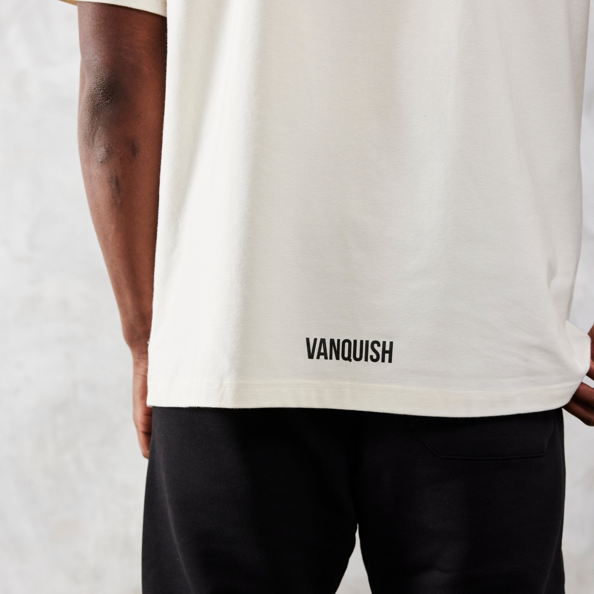 Vanquish TSP Vintage White Dobermann Oversized T Shirt - Vanquish Fitness