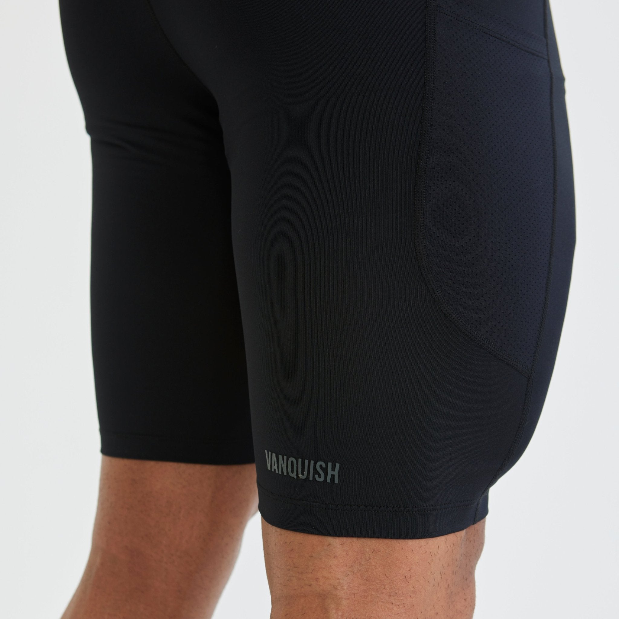 Vanquish Utility Black Base Layer Shorts - Vanquish Fitness