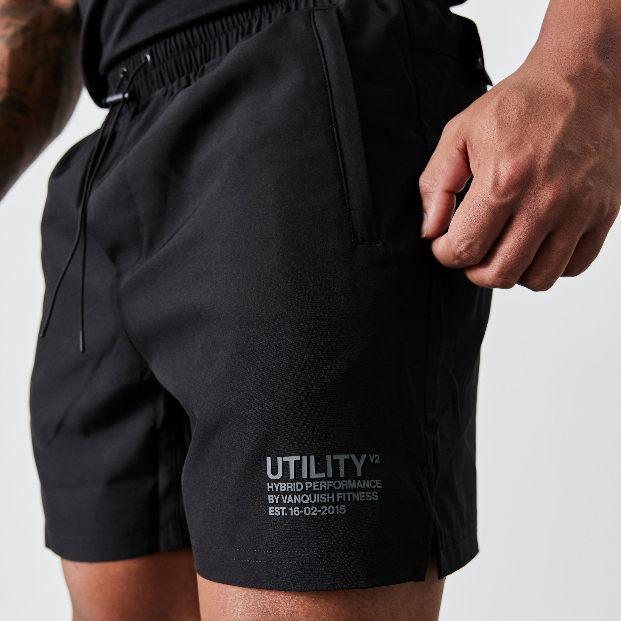Vanquish Utility V2 Black 5" Shorts - Vanquish Fitness