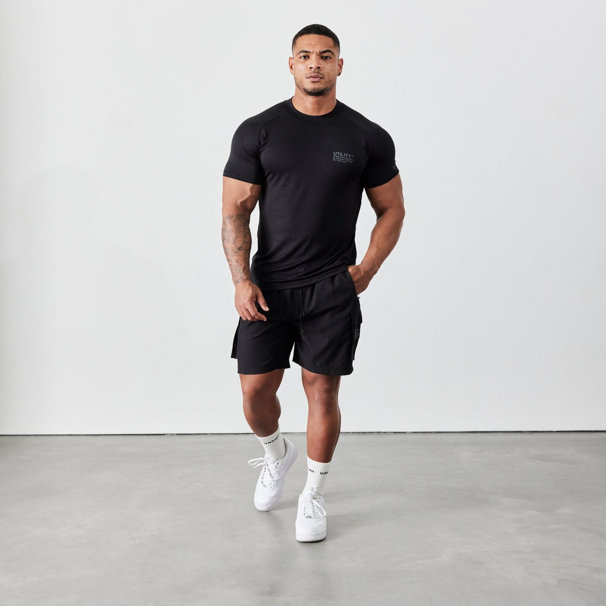 Vanquish Utility V2 Black Cargo Shorts - Vanquish Fitness