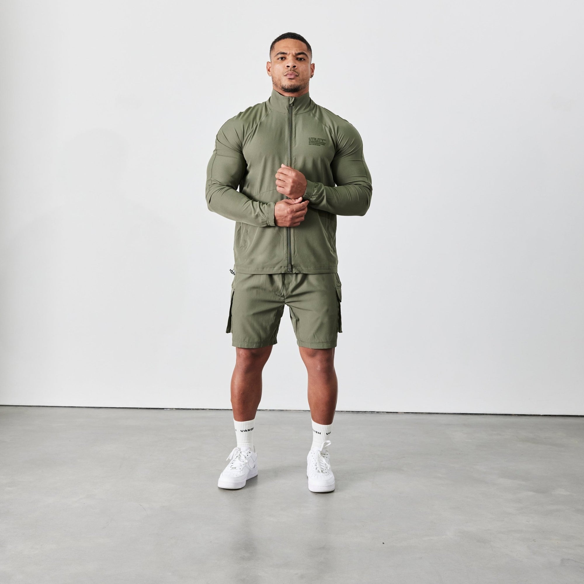 Vanquish Utility V2 Khaki Cargo Shorts - Vanquish Fitness
