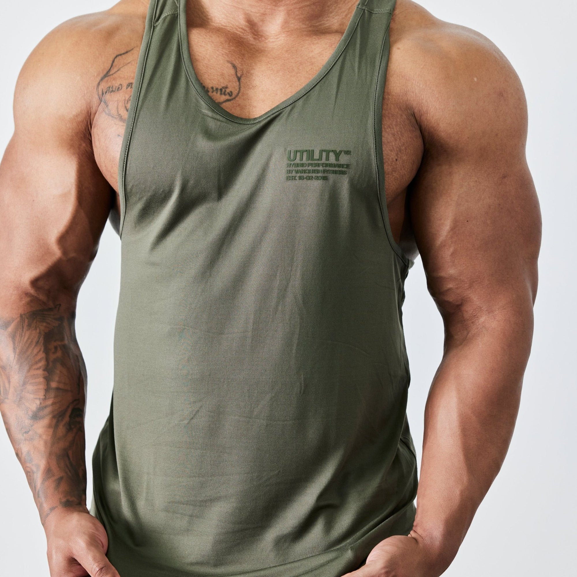 Vanquish Utility V2 Khaki Tank - Vanquish Fitness