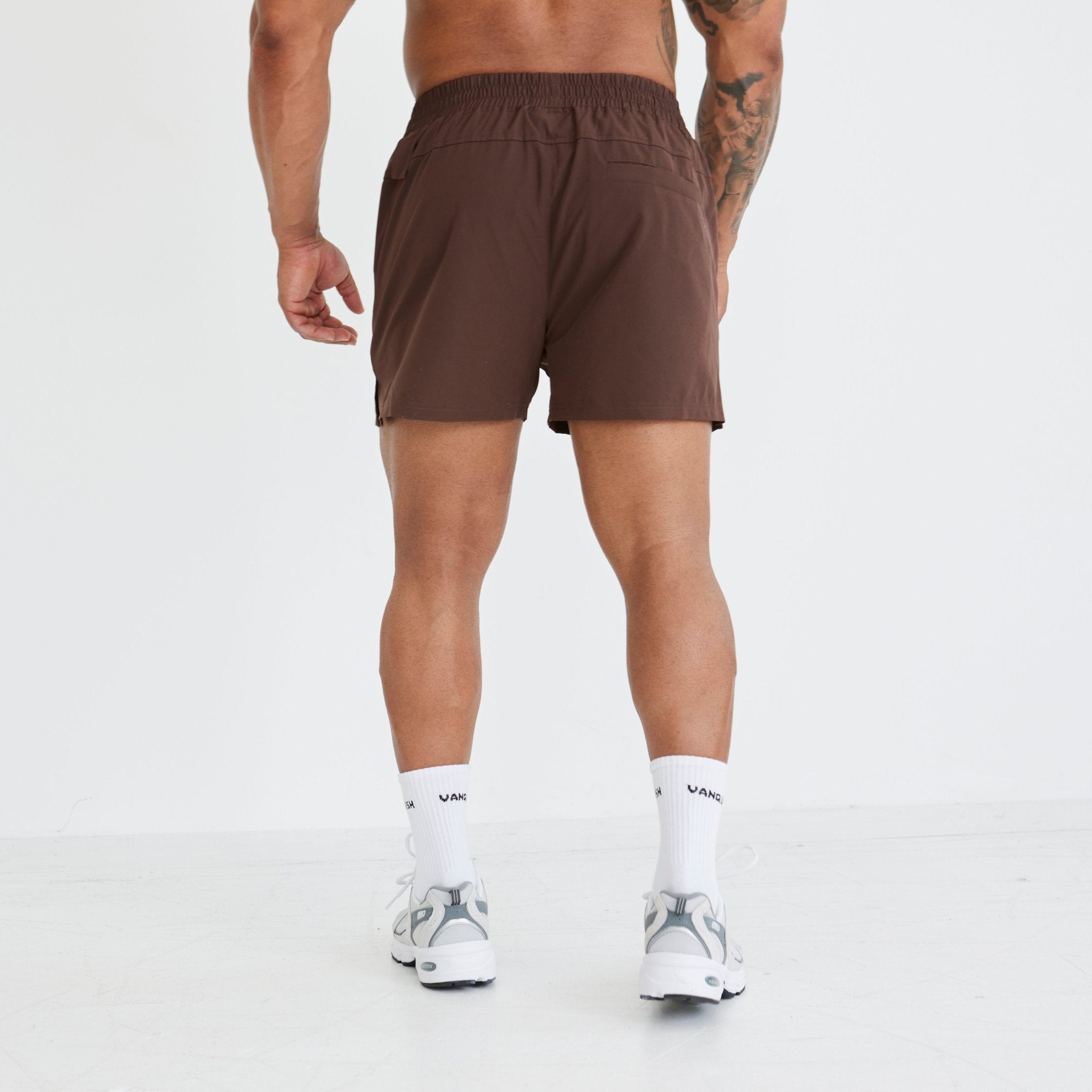 Vanquish Utility V3 Brown 4" Shorts - Vanquish Fitness