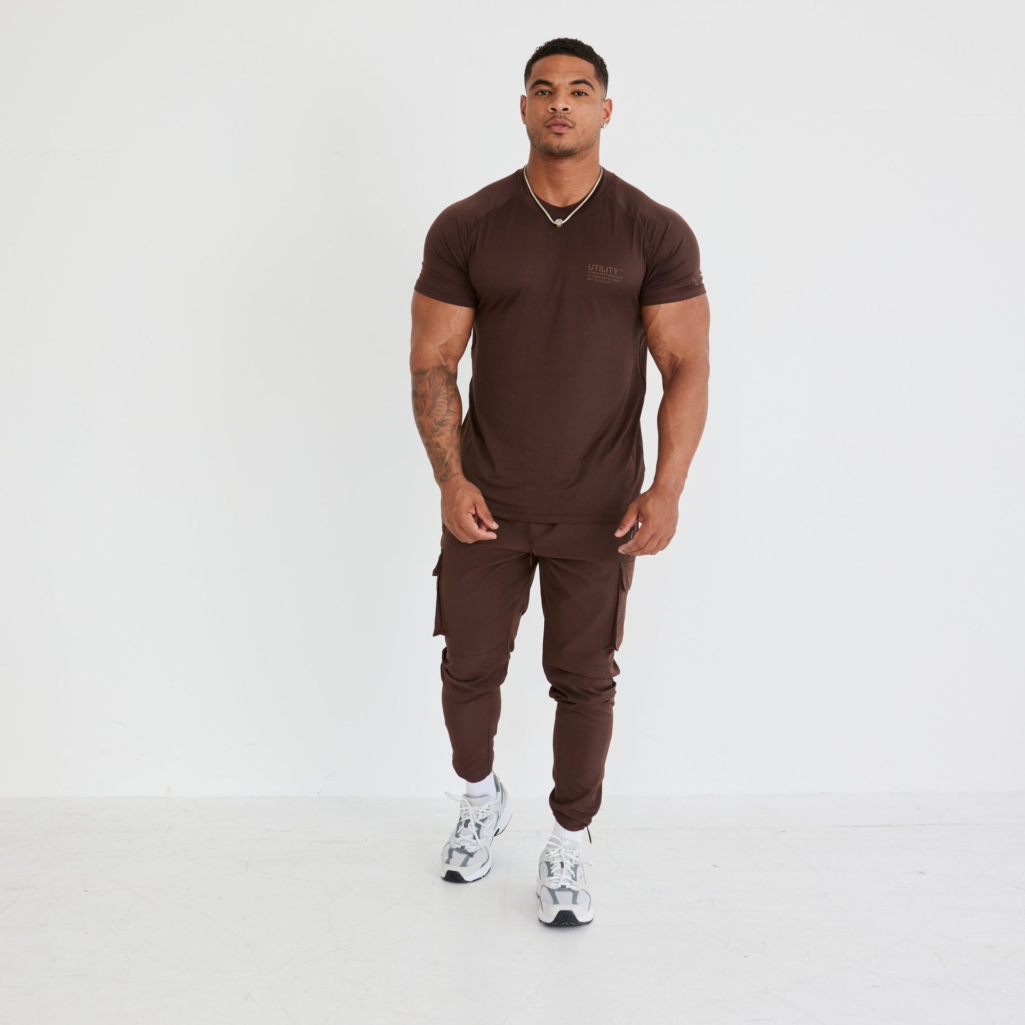 Vanquish Utility V3 Brown T Shirt - Vanquish Fitness