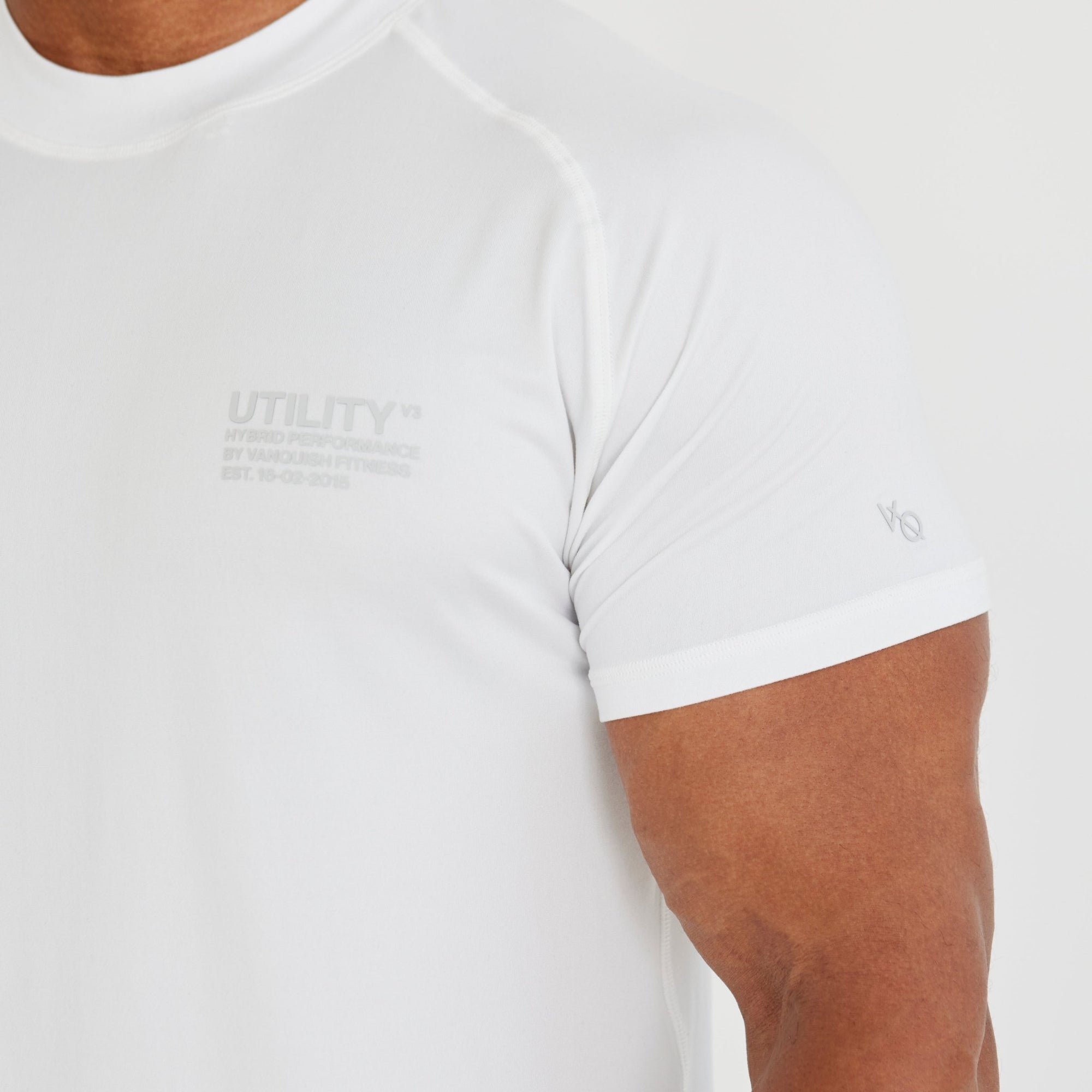 Vanquish Utility V3 White T Shirt - Vanquish Fitness