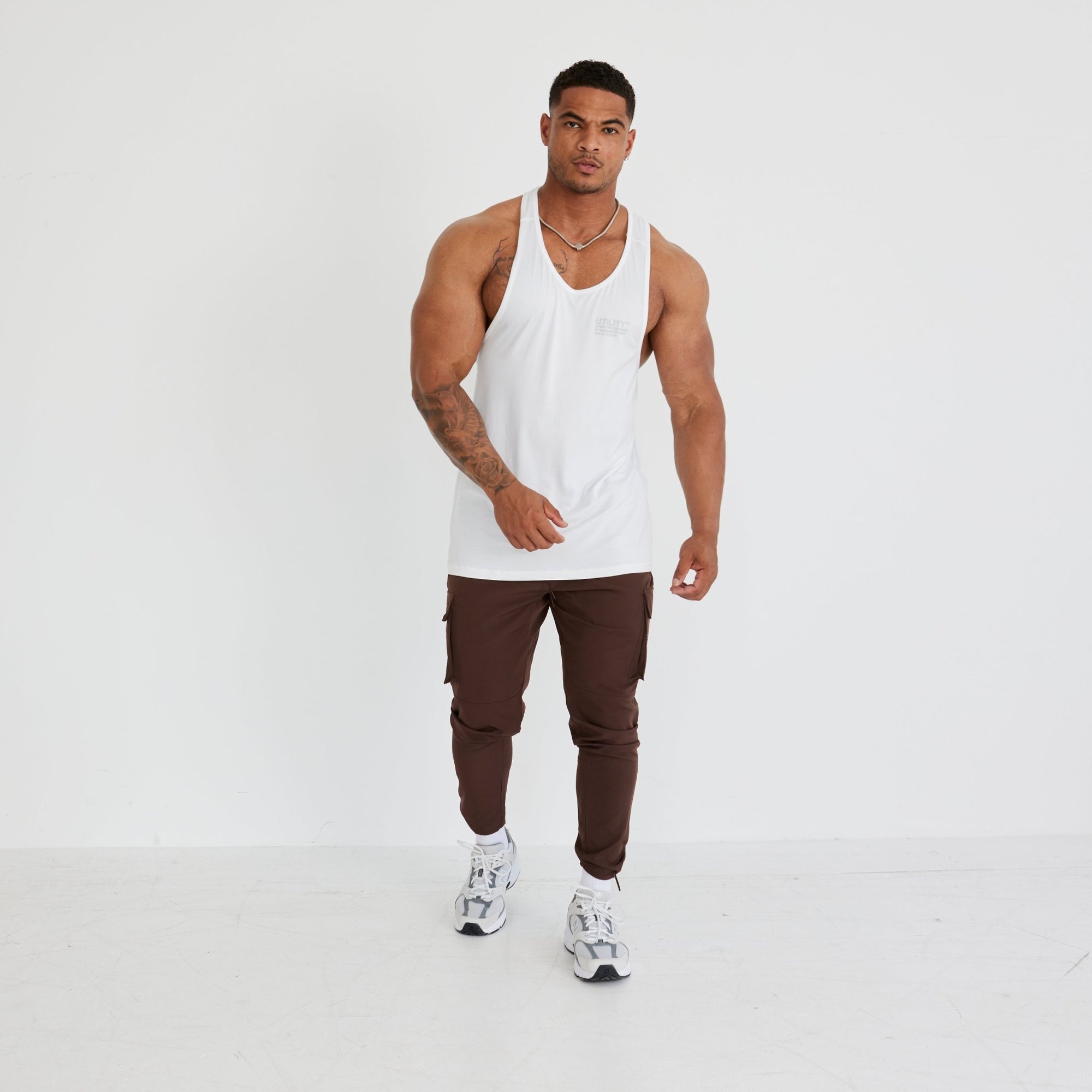 Vanquish Utility V3 White Tank - Vanquish Fitness