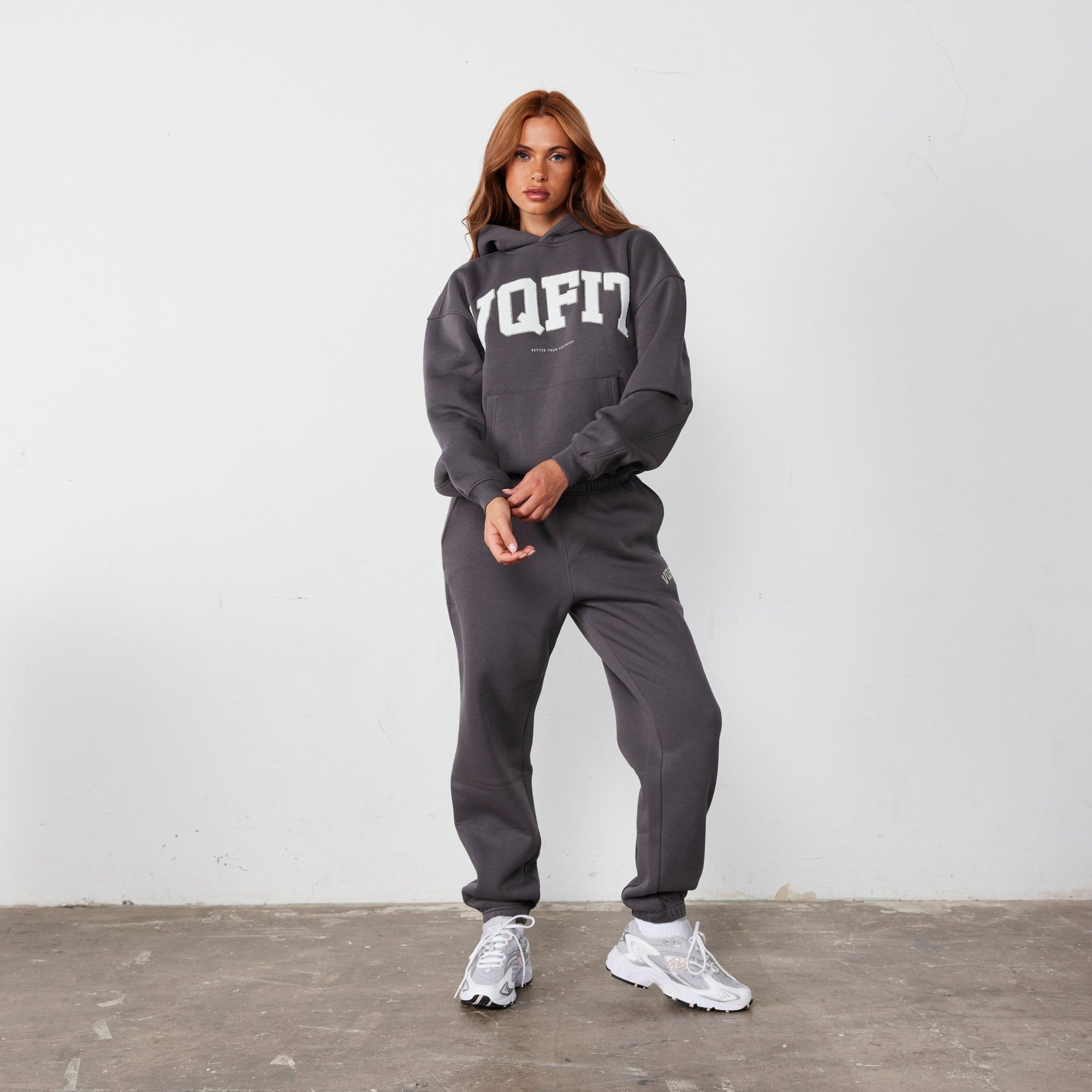 Vanquish Vintage Black VQFIT Oversized Hoodie - Vanquish Fitness